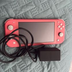 Pink Nintendo Switch Light (Barely Used) 