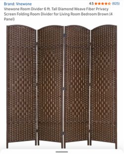 4 panel room partition