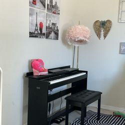 Large Piano With Chair 