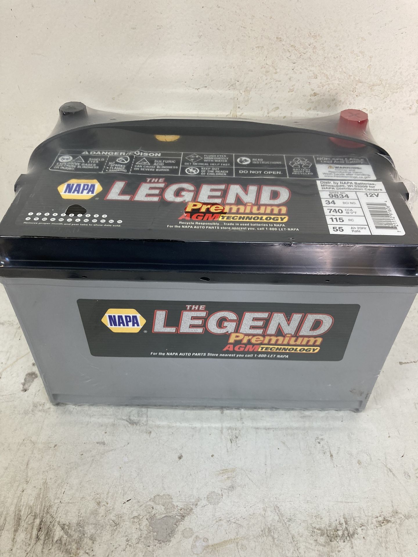 Car battery Napa legend premium gel AGM Size 34 And more gel AGM batteries different sizes and types for sale