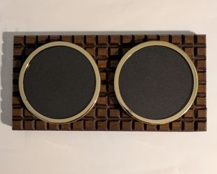 Frame Double Wooden Photo Picture Det Gold Trim 8 x 4