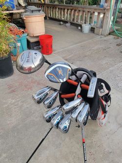 Callaway Big Bertha X-18 Pro Series Golf Club Set Right Handed Regular Flex W/Sun Mountain Three 5 Stand Bag