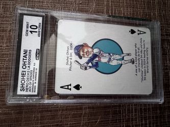 Shohei Ohtani Hero Decks Ace of Spades CGC 10