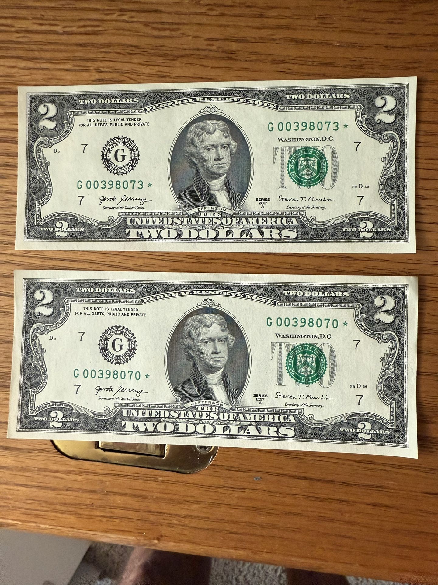 $2 Star Notes
