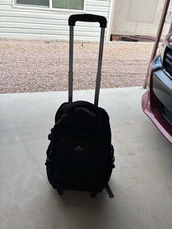 Zikanu Black Rolling Wheeled Backpack