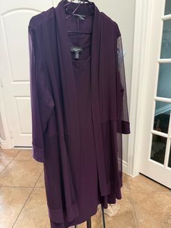 R&M Richards Purple 2-Piece Dressy Set – Size 2X