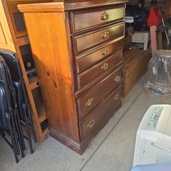 Solid Wood 6-Drawer Dresser – Heavy, Sturdy, Real Wood