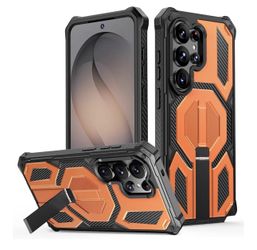 New Samsung Galaxy S24 Ultra Case Rugged Shockproof Cover Kickstand Orange/Black