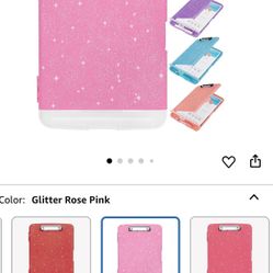 Glitter Clipboard with Storage,Storage Clipboard with Pen Holder,A4 Binder Clip Boards 8.5x11 with L