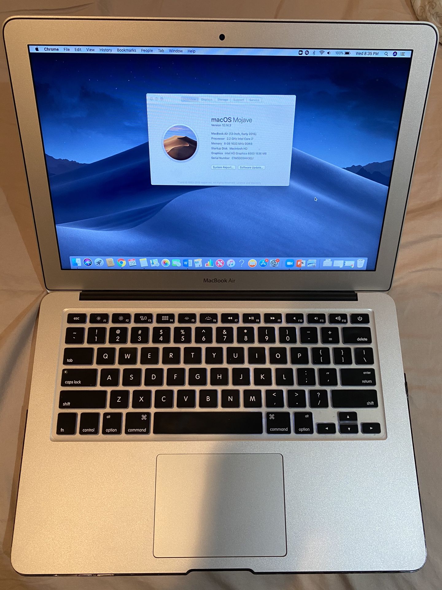 MacBook Air 13in 2015 model