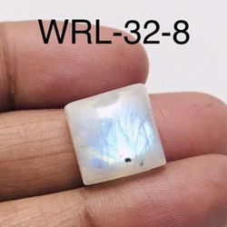 White Rainbow moonstone Square Shape Cabochon-WRL-32-8