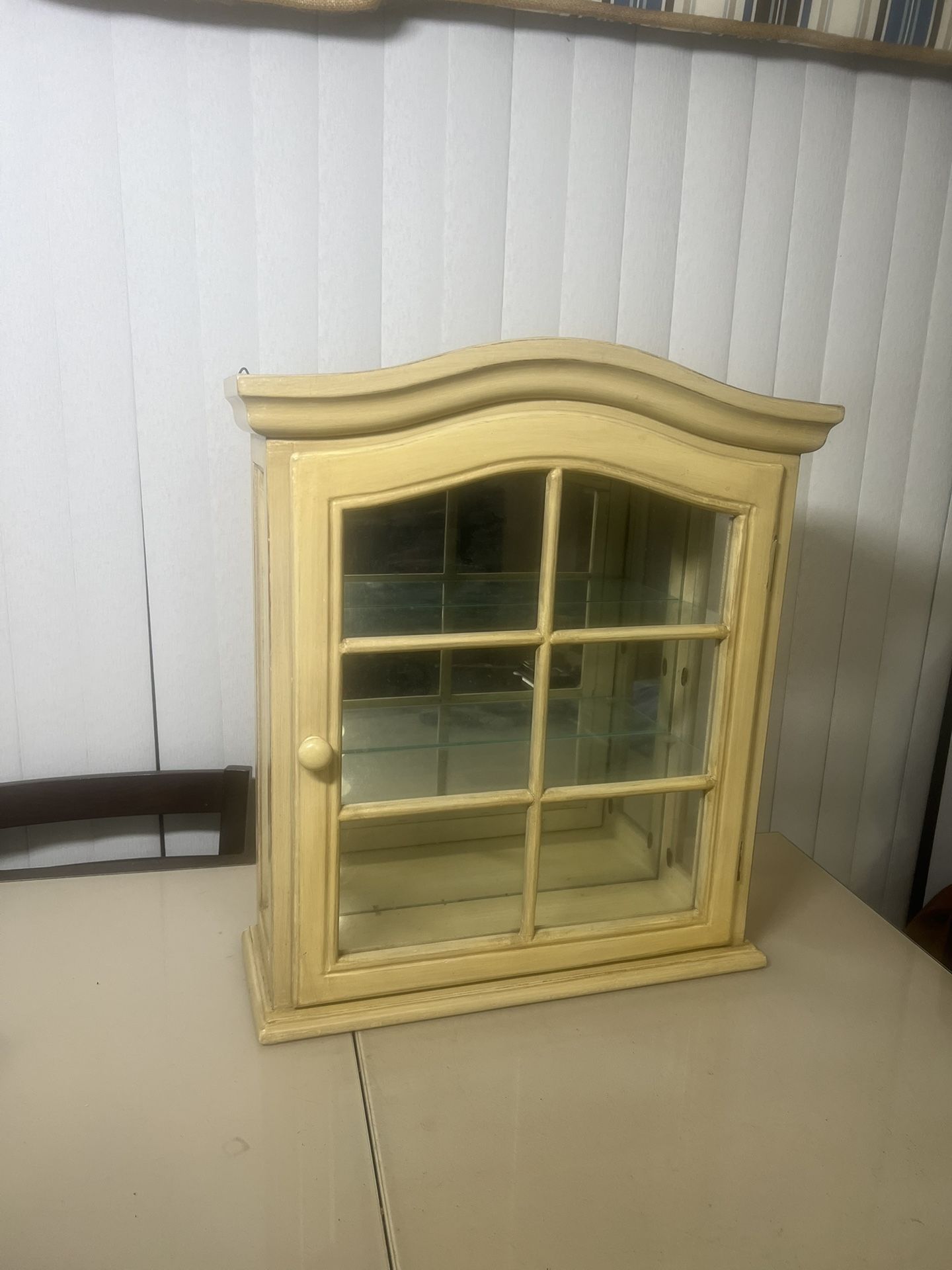 BombayWall Storage cabinet 2 Shelf Bathroom Storage Cabinet Nicknack. Used in good condition with some cosmetic blemishes. These blemishes are in the