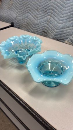 Vintage Blue decorative  glassware