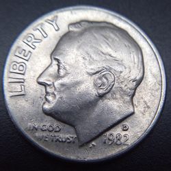 1982 D Dime (Lots Of Errors)