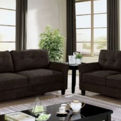 Brand New Brown Sofa and Loveseat Set