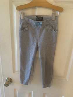 Girls’ Buffalo Gray Sweatpants – Size 4T