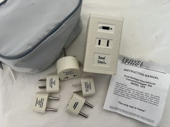 Travel Smart International Plug Adapter Set + Voltage Converter (Dual Voltage)