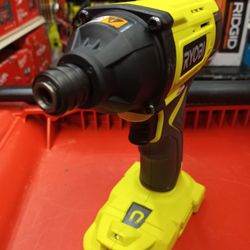 RYOBI ONE + 18V CORDLESS 1/4in. IMPACT DRIVER.  TOOL ONLY 