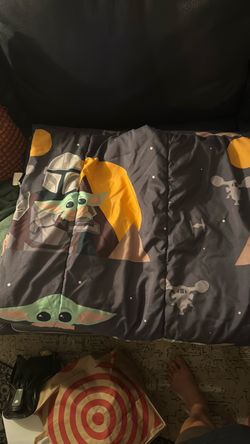 Star Wars Mandalorian Grogu Yoda twin comforter blanket