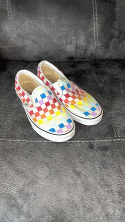 Colorful Vans Slip Ons
