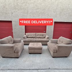 Four Piece Sofa Set (READ DESCRIPTION)