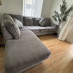 Ashley Furniture L Sectional Sofa with Sleeper