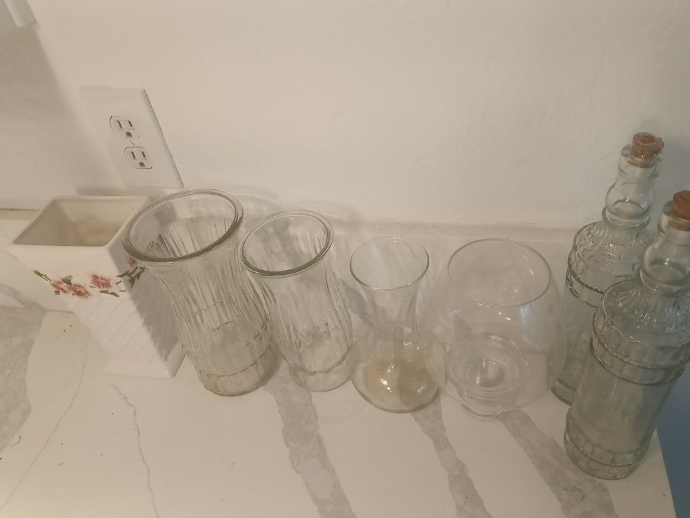 Collection Of Vases And Glassware