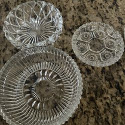 Crystal Assorted Plates/ Bowls