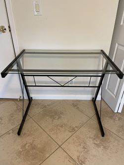 Glass Desk Good Condition  $30 OBO