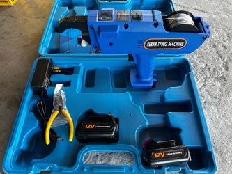 New  rebar tying machine set. Has two 12V Lithium ion batteries, charger and pliers. Try before you buy. Pickup only.