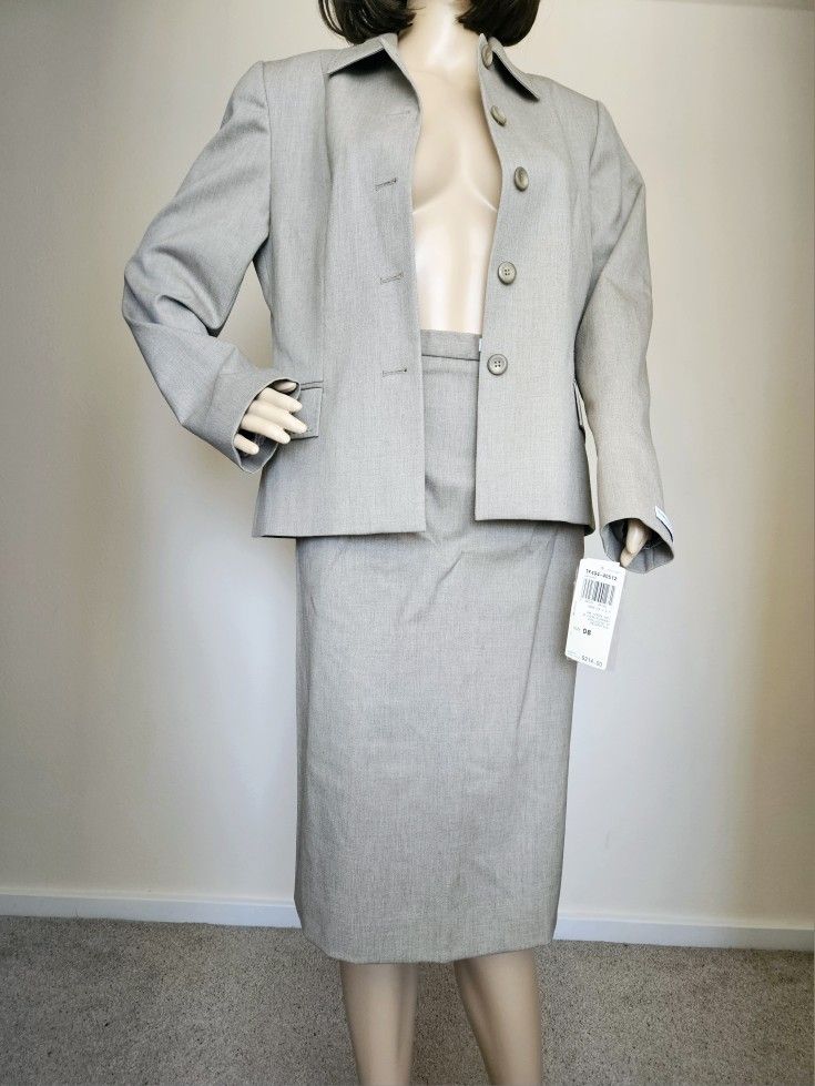 Womens Ladies Pendleton Blazer Jacket Skirt Career Suit 6 8 M