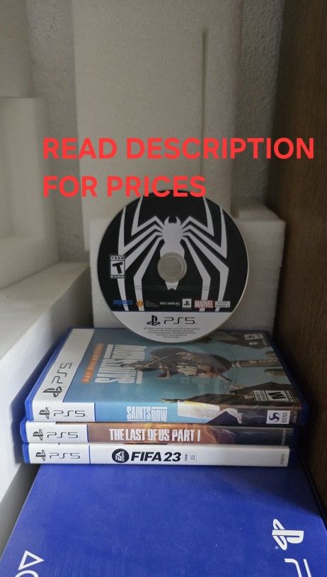 PS5 GAMES, FIRM PRICE, GOOD CONDITION, READ DESCRIPTION FOR PRICES
