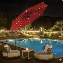 10ft LED Offset Umbrella