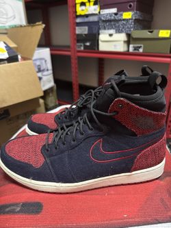 🔥 Air Jordan 1 High Flyknit Bred 🖤🔴 Size 11.5 👟 Clean Used 🔥
