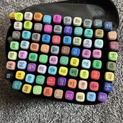 Touch Lot of 80 Double Ended Sketch Art Markers Asst  Colors $25