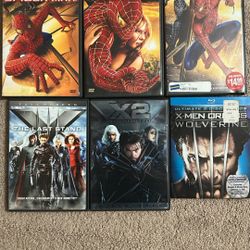 DVD/Blu-ray Disks You Choose Your Own (Spider-Man And X-men Collection+others)