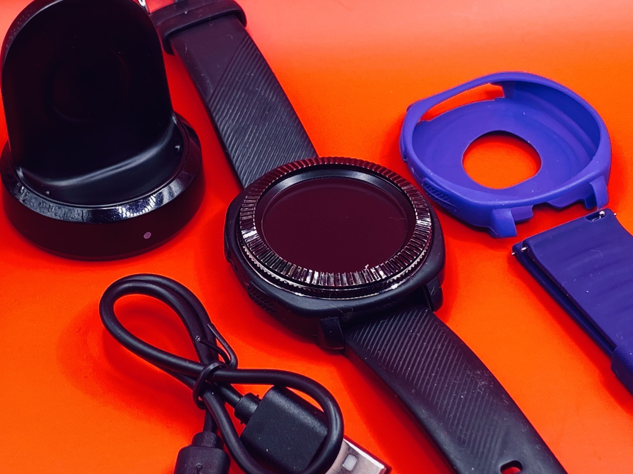 SAMSUNG GEAR SPORT 44MM BLACK SM R600 (BLUETOOTH) TUNED SMARTWATCH