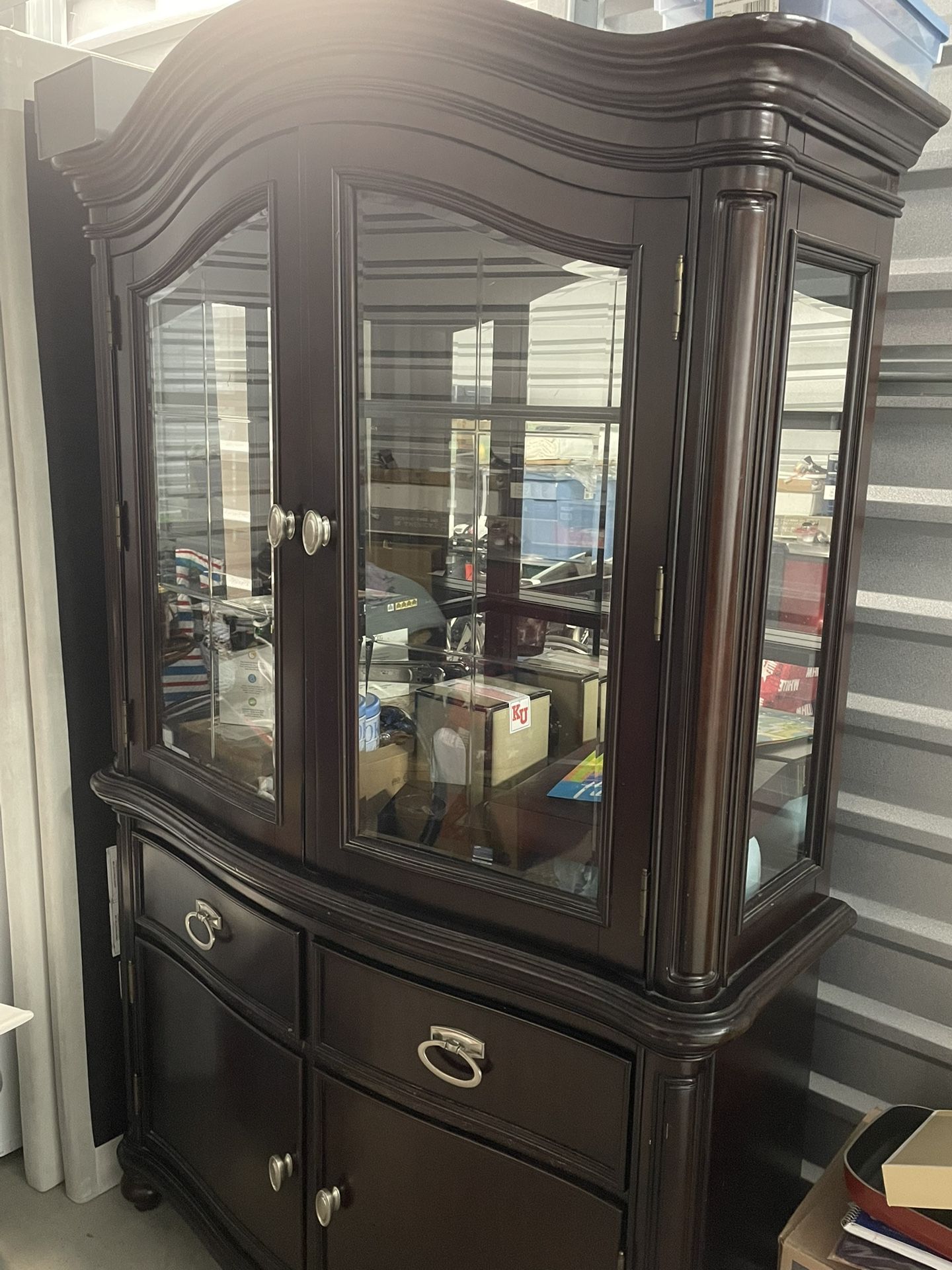 Solid Curio Cabinet 