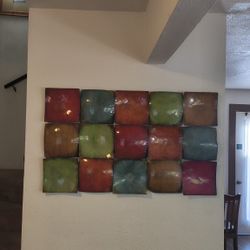 Multicolored Metal Wall Art
