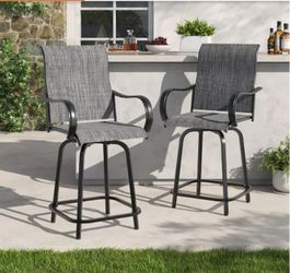 Swivel Metal Outdoor Bar Stool