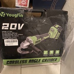 Yougfin Cordless Angle Grinder with Brushless Motor
