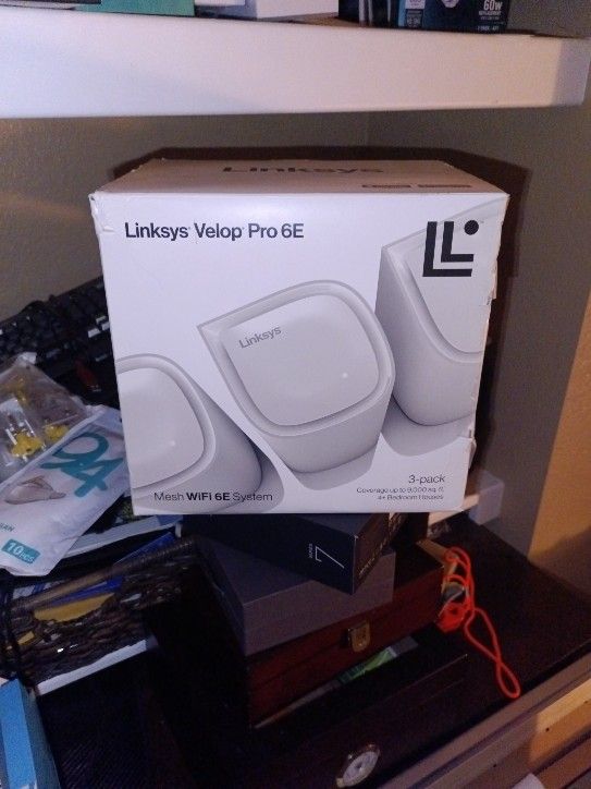 Linksys VELOP Pro 6E Tri-Band Wi-Fi 6 Mesh Router System with 3 Routers