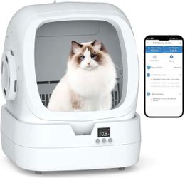 Premium Self-Cleaning Cat Litter Box – NEW – No Scooping