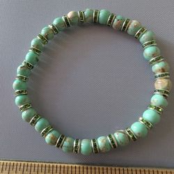6mm Green Agate Bracelet