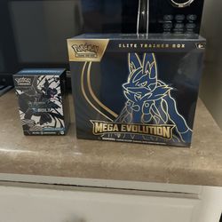 2 Boxes Pokémon Cards Mega Evolution And Black Bolt