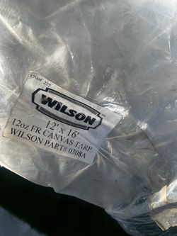 Wilson 12x16 Fire Resistant Canvas Tarp