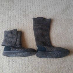 Ugg Australia Women's Size 9 Black Gold Boots