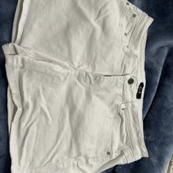 Beautiful woman’s white shorts