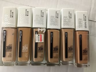 New Maybelline Superstay foundations 30hr wear