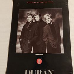 Duran Duran Rare 1987 Calendar Vintage Music Band Collectible